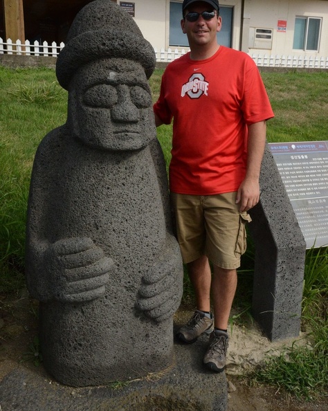 Doug and the Jeju Statue.JPG